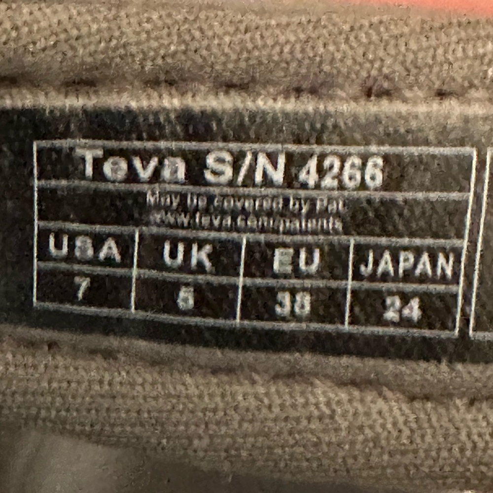 Teva Tirra sandals Bering blue hiking shoes women 7 outdoor Velcro strap navy - Picture 14 of 16